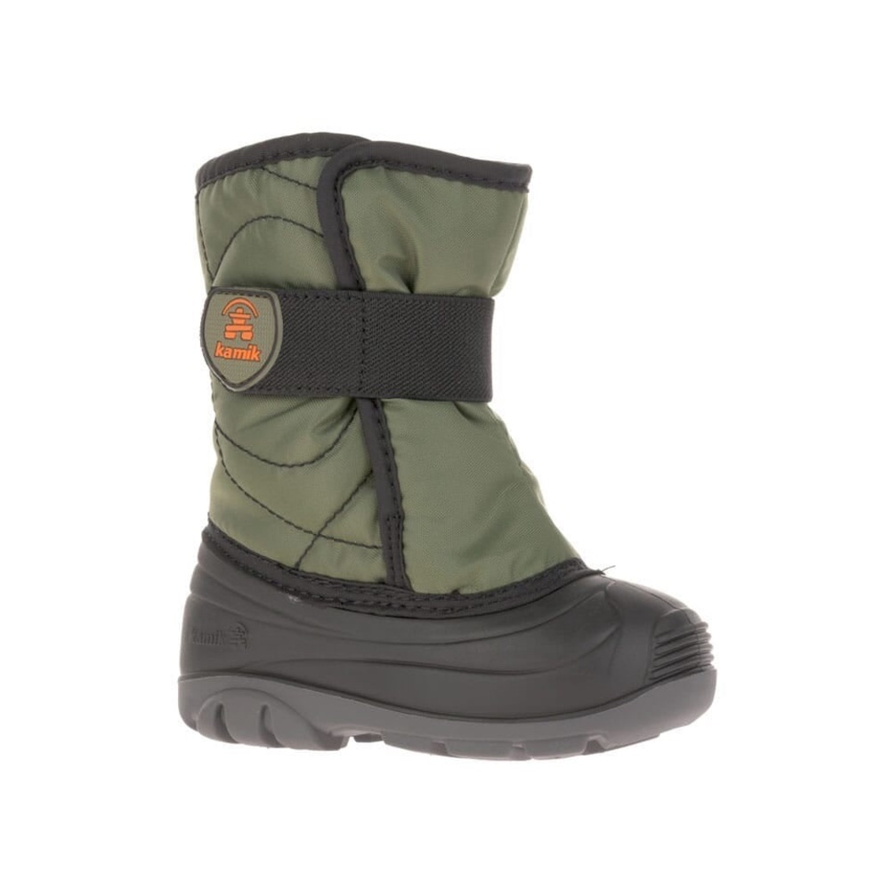 Size 5 Toddler Kamik Kids Green and Black Snow Boots